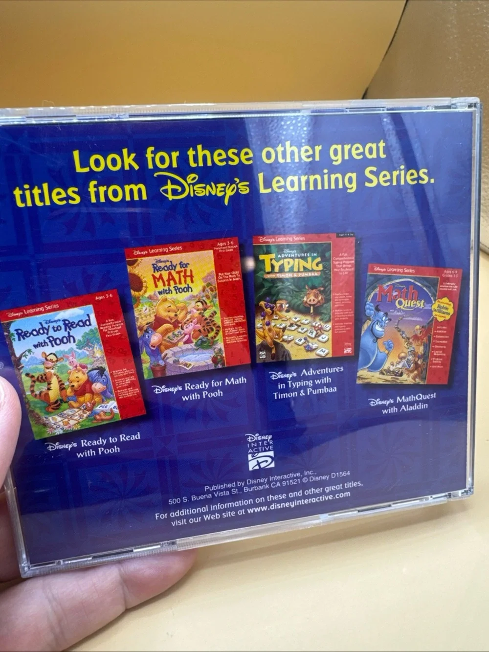 Disney's MathQuest with Aladdin CD-ROM PC Game Ages 6-9 Learning Disney Big Boxm